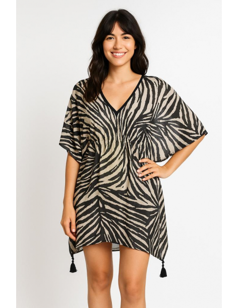 Poncho in cotone in stile...