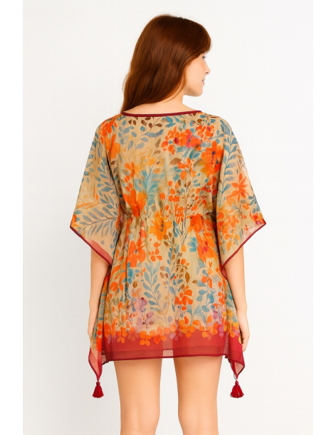 Poncho in cotone in stile... 2