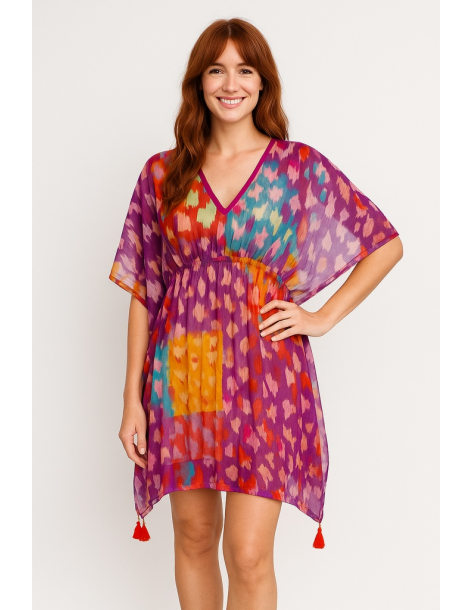 Poncho in cotone in stile...