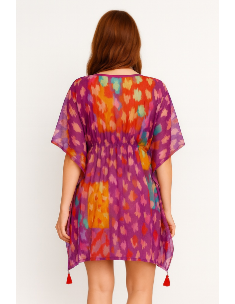 Poncho in cotone in stile... 2