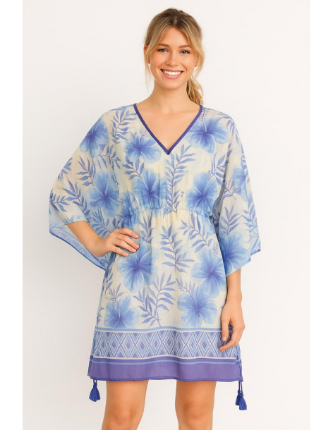 Poncho in cotone in stile...