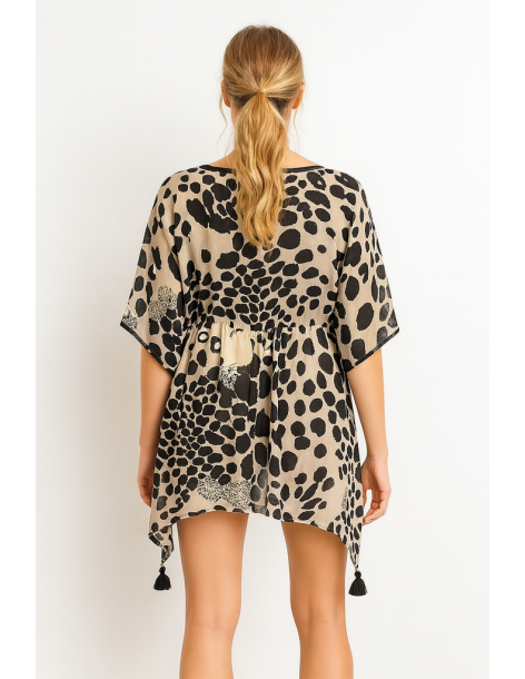 Poncho in cotone in stile... 2