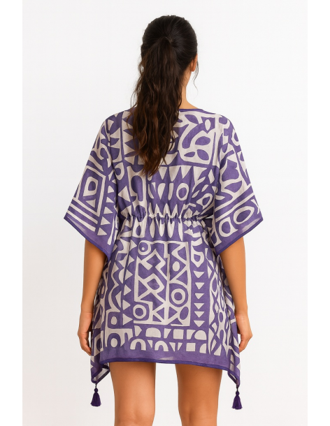 Poncho in cotone in stile... 2