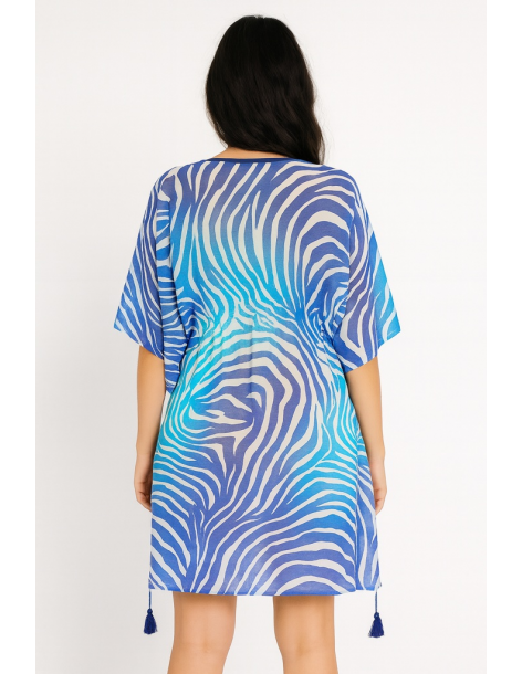 Poncho in cotone in stile... 2