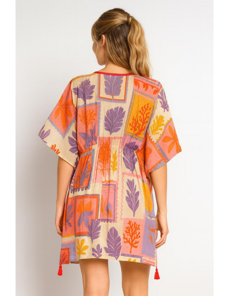 Poncho in cotone in stile... 2