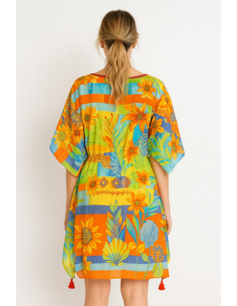 Poncho in cotone in stile... 2