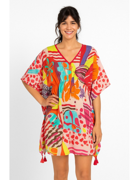 Poncho in cotone in stile...