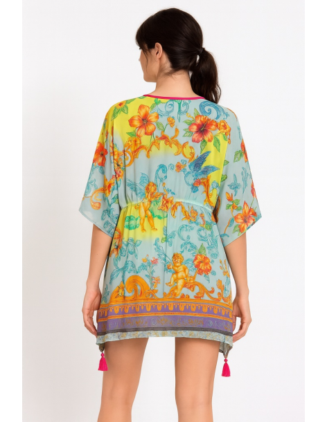 Poncho in cotone in stile... 2