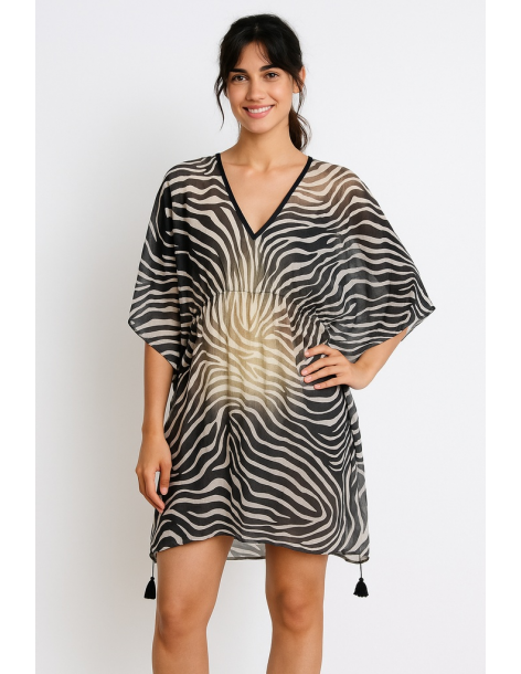 Poncho in cotone in stile...