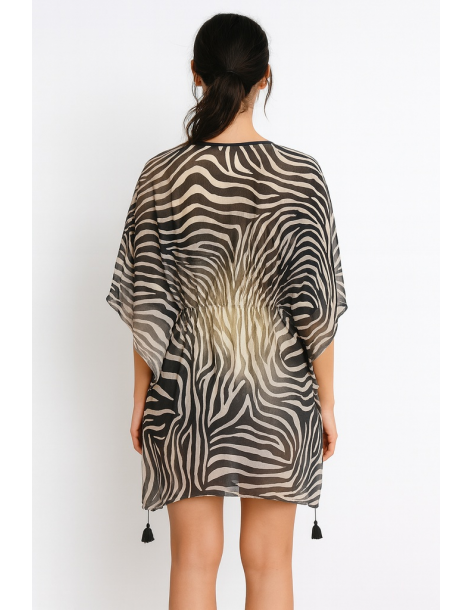 Poncho in cotone in stile... 2