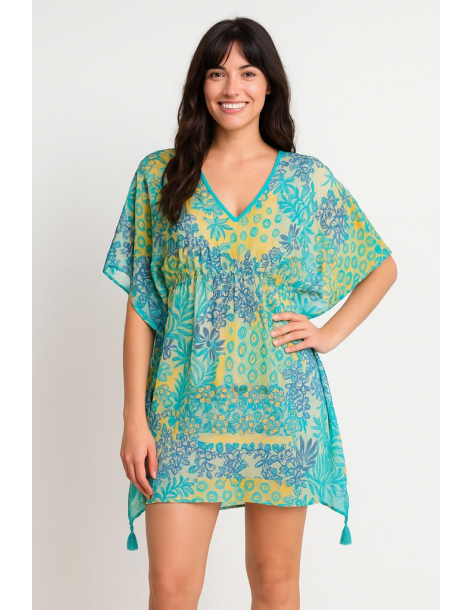 Poncho in cotone in stile...