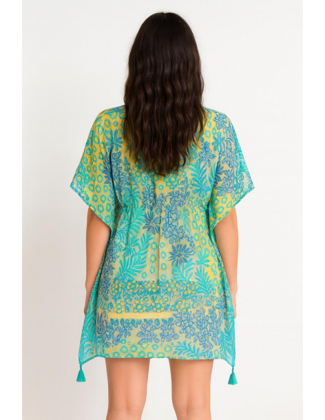 Poncho in cotone in stile... 2