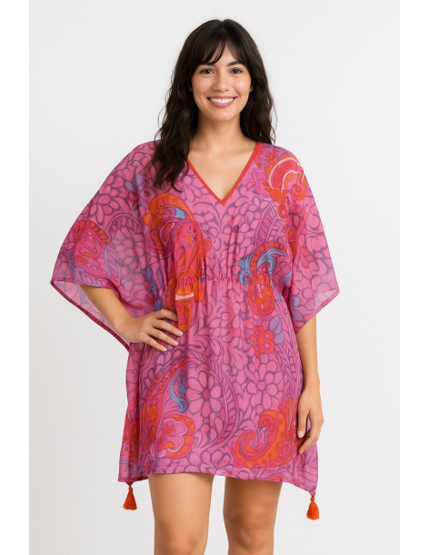 Poncho in cotone in stile...