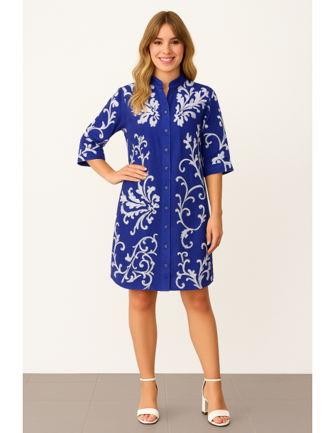 Caftano in cotone manica...