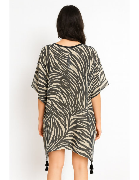 Poncho in cotone in stile... 2