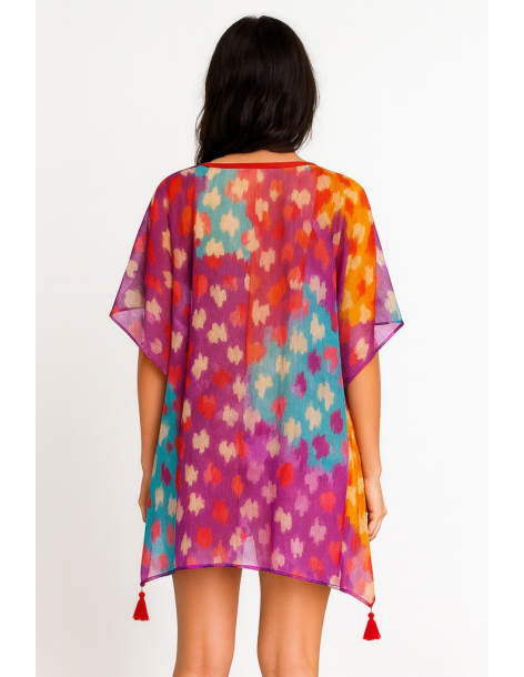 Poncho in cotone in stile... 2