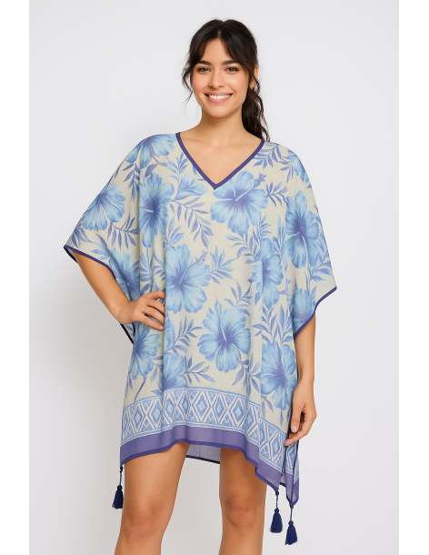 Poncho in cotone in stile...