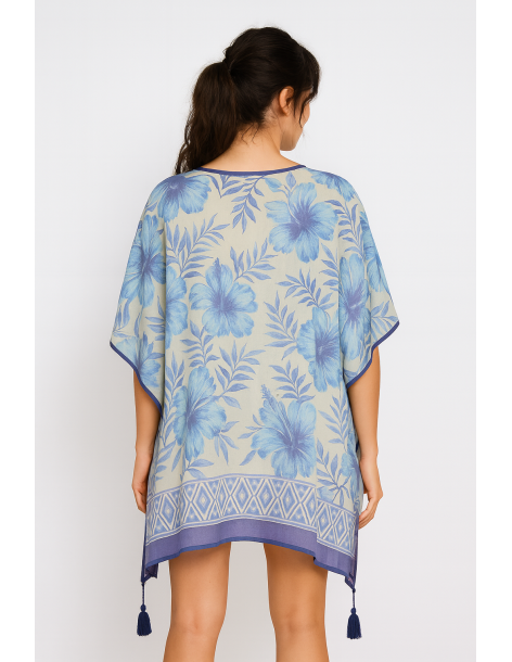 Poncho in cotone in stile... 2