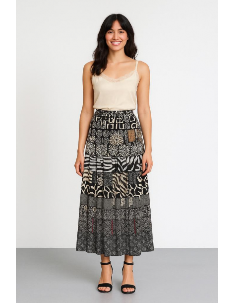 Gonna viscosa patchwork...