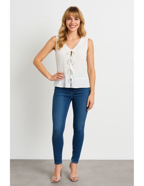 Top cotone spalla larga...