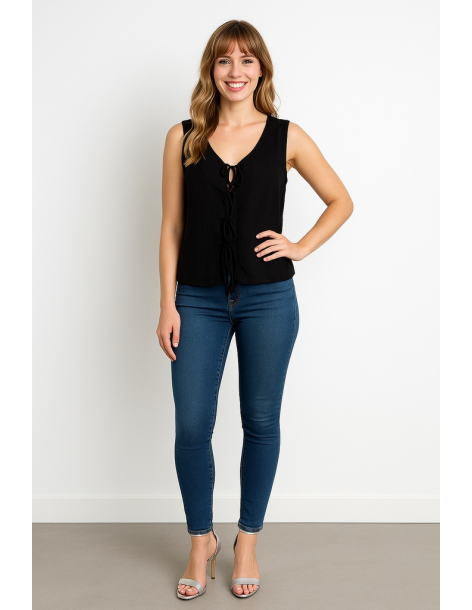 Top cotone spalla larga...