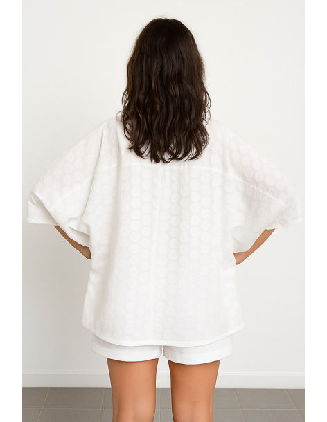 Camicia cotone manica tre... 2