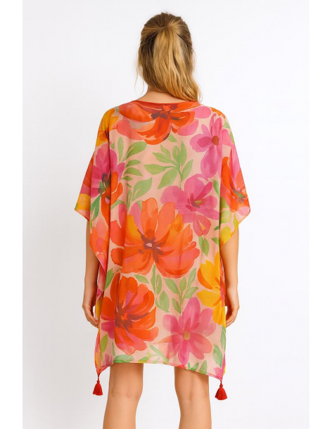 Poncho in cotone in stile... 2