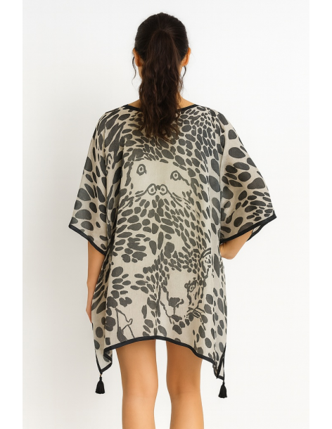 Poncho in cotone in stile... 2