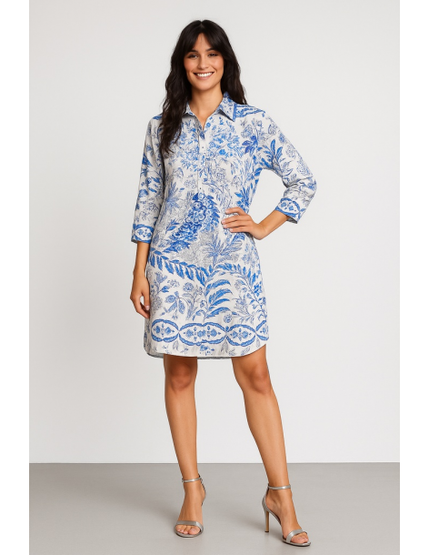 Caftano in cotone manica...