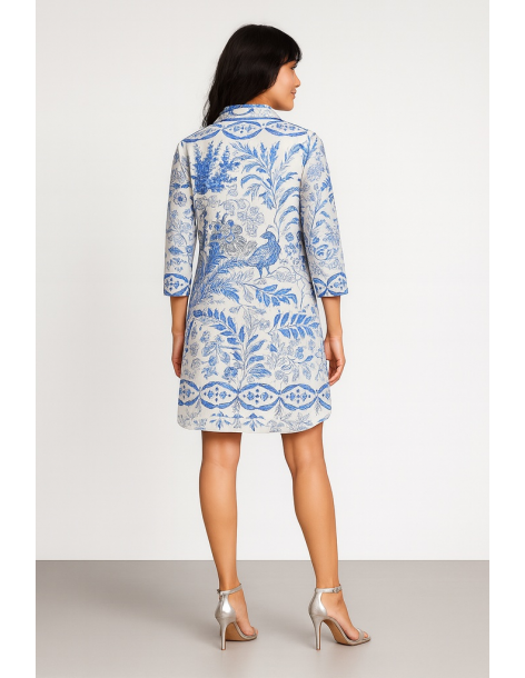 Caftano in cotone manica... 2