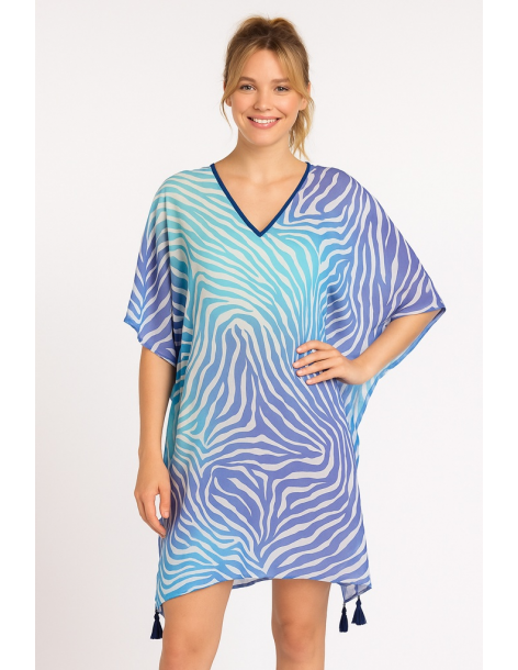 Poncho in cotone in stile...