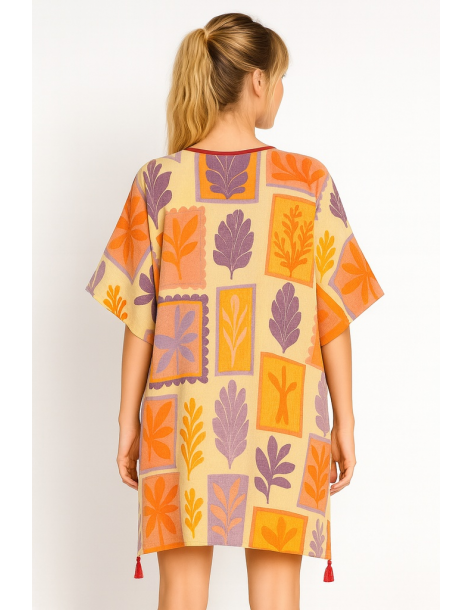 Poncho in cotone in stile... 2