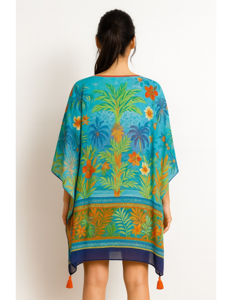 Poncho in cotone in stile... 2