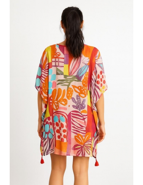 Poncho in cotone in stile... 2