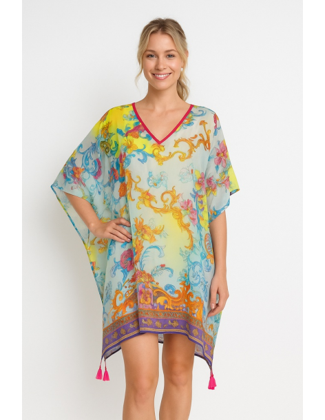 Poncho in cotone in stile...