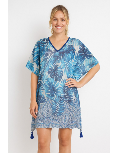 Poncho in cotone in stile...