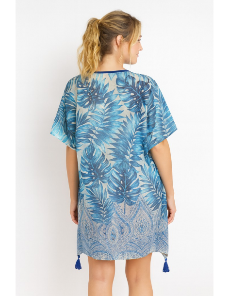 Poncho in cotone in stile... 2