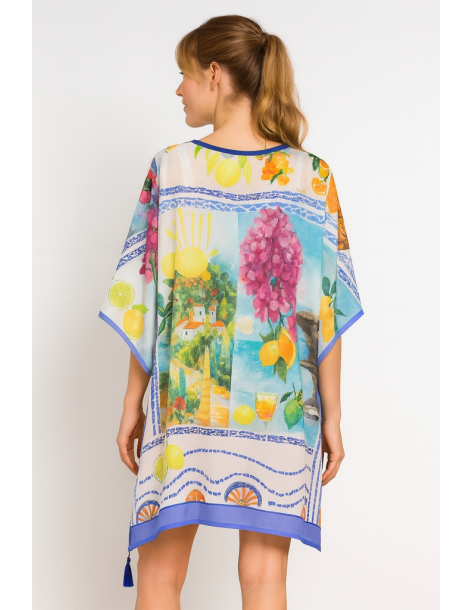 Poncho in cotone in stile... 2