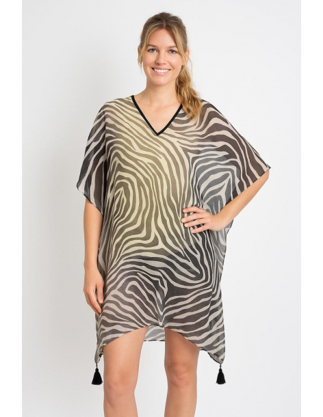 Poncho in cotone in stile...