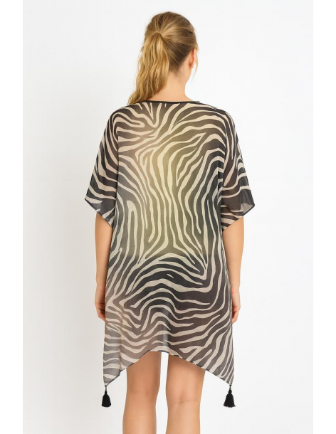 Poncho in cotone in stile... 2