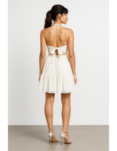 Abito in cotone e pizzo... 2