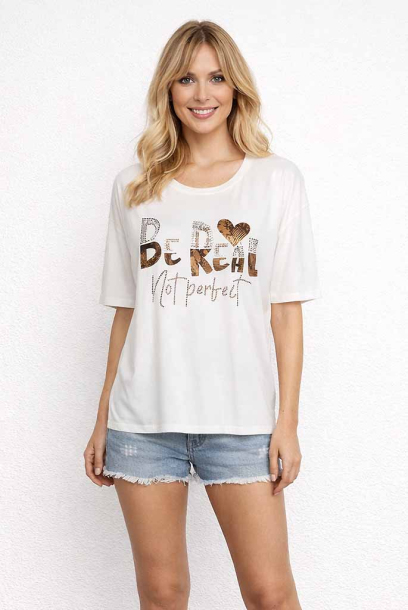 T-shirt viscosa mezza...