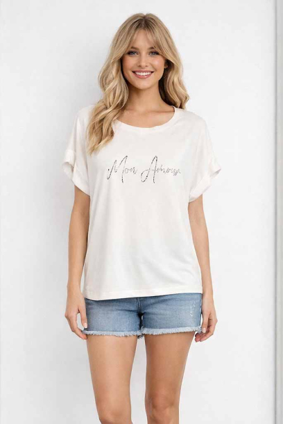 T-shirt viscosa mezza...