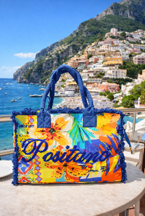 Borsa in canvas stile...