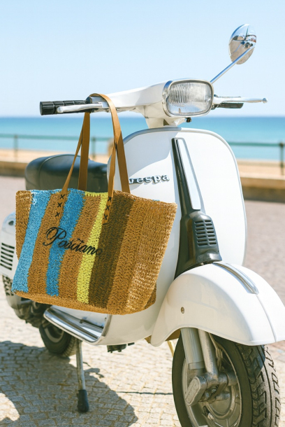 Borsa in raffia in stile...