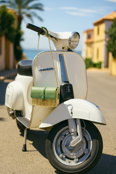 Borsa  in raffia in stile...