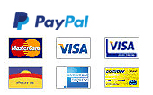 Puoi pagare con Paypal, Postepay e con qualunque carta di credito.