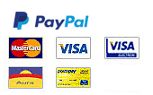 Puoi pagare con Paypal, Postepay e con qualunque carta di credito.